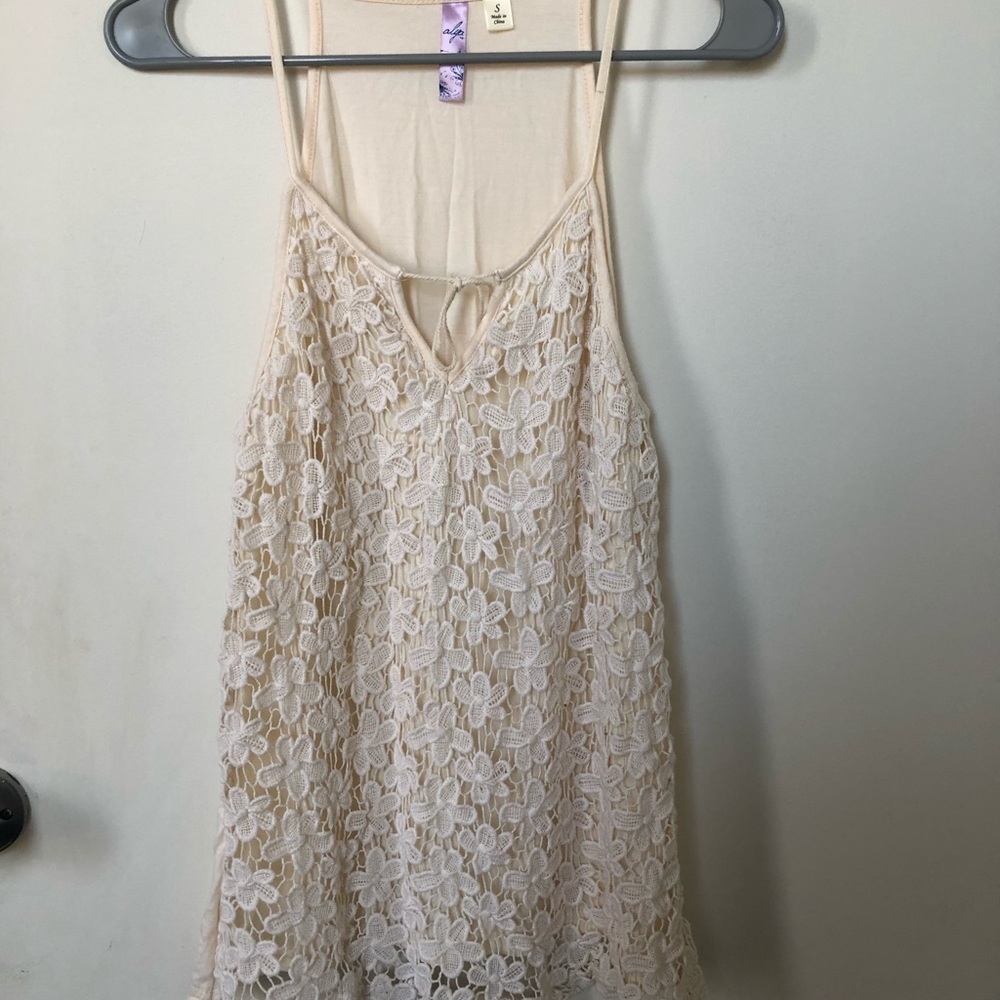 Cream tank top
